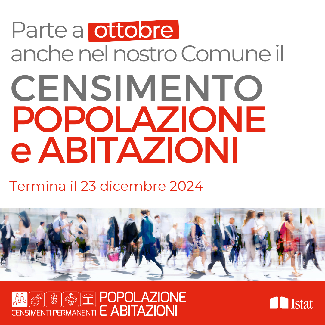 Censimento Permanente della Popolazione e abitazioni  ISTAT 2024 al via dal 7 ottobre. Ecco le modalità.