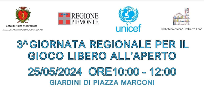 Nizza Monferrato | “Giornata regionale per il gioco libero all’aperto”