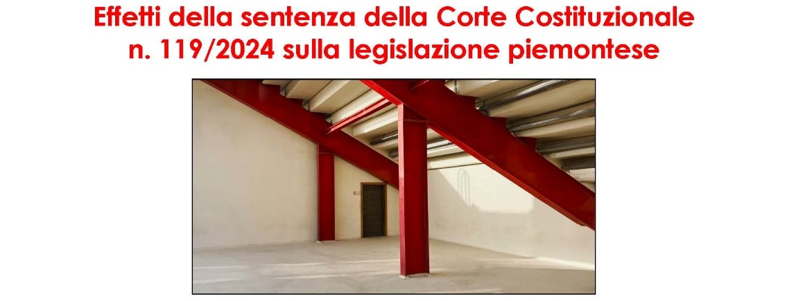 Al Foro Boario di Nizza Monferrato un corso di formazione dedicato agli effetti della sentenza della Corte Costituzionale n. 119/2024 sulla legislazione piemontese (immagine di copertina).