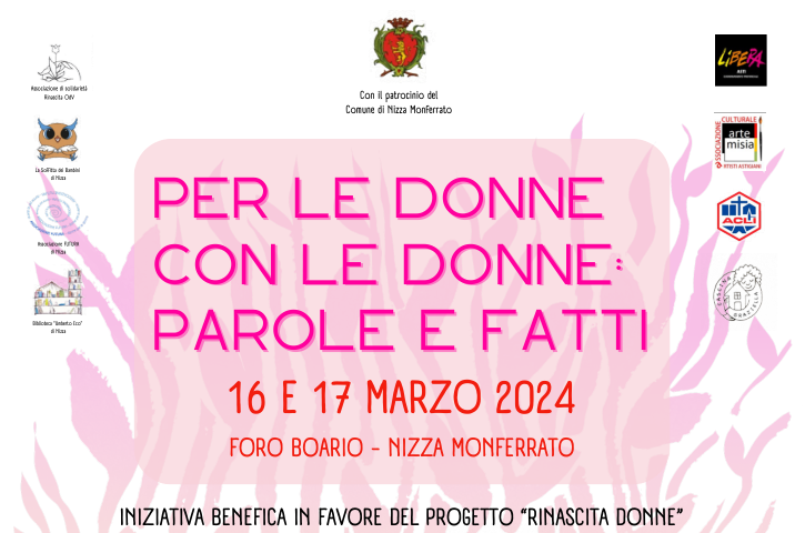 Nizza Monferrato | “Per le donne con le donne: parole e fatti”