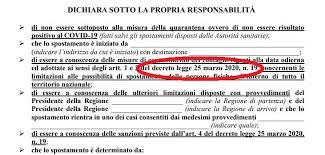 Emergenza Coronavirus Pubblicazione Del Modello Di Autocertificazione 4 Aggiornamento Comune Di Nizza Monferrato